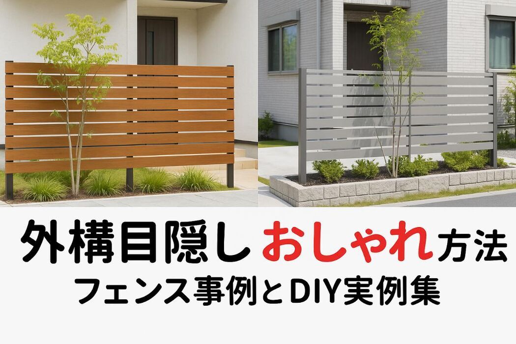 外構の目隠しをおしゃれにする方法と費用比較｜人気フェンス事例とDIY実例集