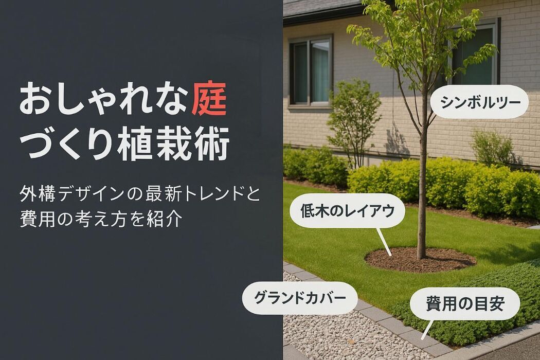 外構植栽のおすすめ庭木と費用相場を徹底比較！おしゃれなデザインや手入れのコツも解説