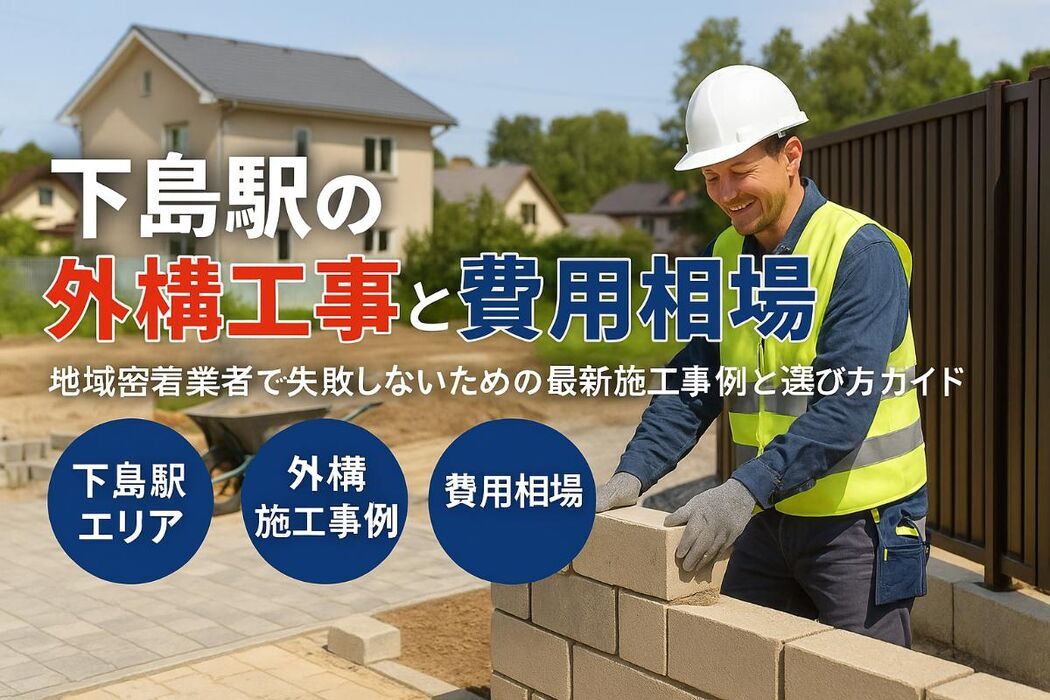 下島駅周辺の外構の最新工事事例と費用相場｜地域密着業者で失敗しない選び方