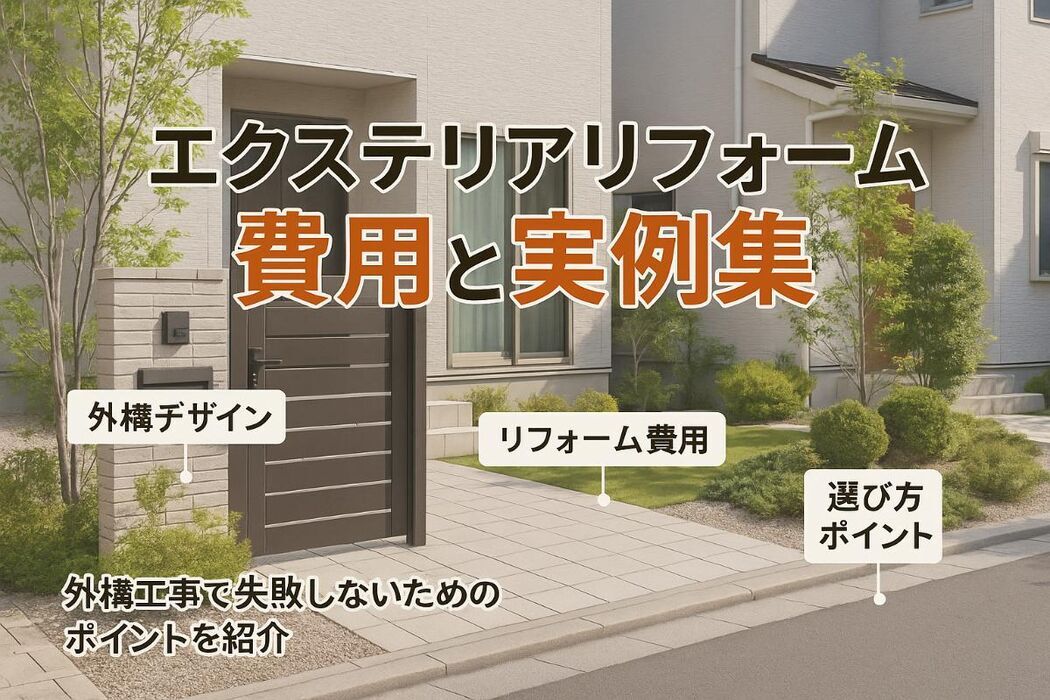 エクステリアリフォームの費用相場と実例集で失敗しない外構工事の選び方