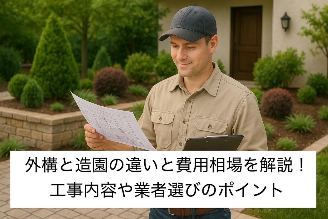 外構と造園の違いと費用相場を解説！工事内容や業者選びのポイントまでわかるガイド