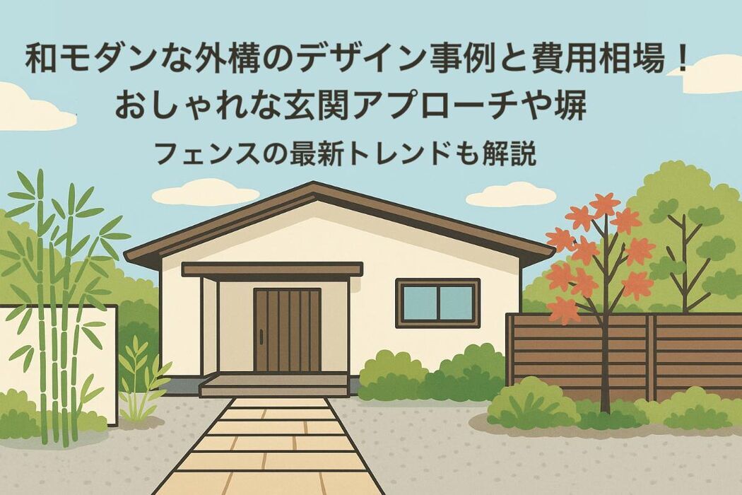 和モダンな外構のデザイン事例と費用相場！おしゃれな玄関アプローチや塀・フェンスの最新トレンドも解説