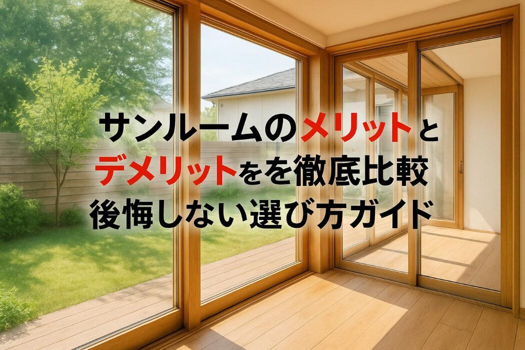 サンルームのメリットとデメリットを徹底比較｜後悔しない選び方ガイド