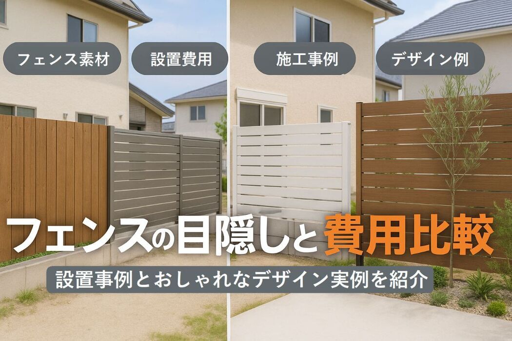 フェンスの目隠しの選び方と費用比較｜設置事例とおしゃれなデザイン実例も解説