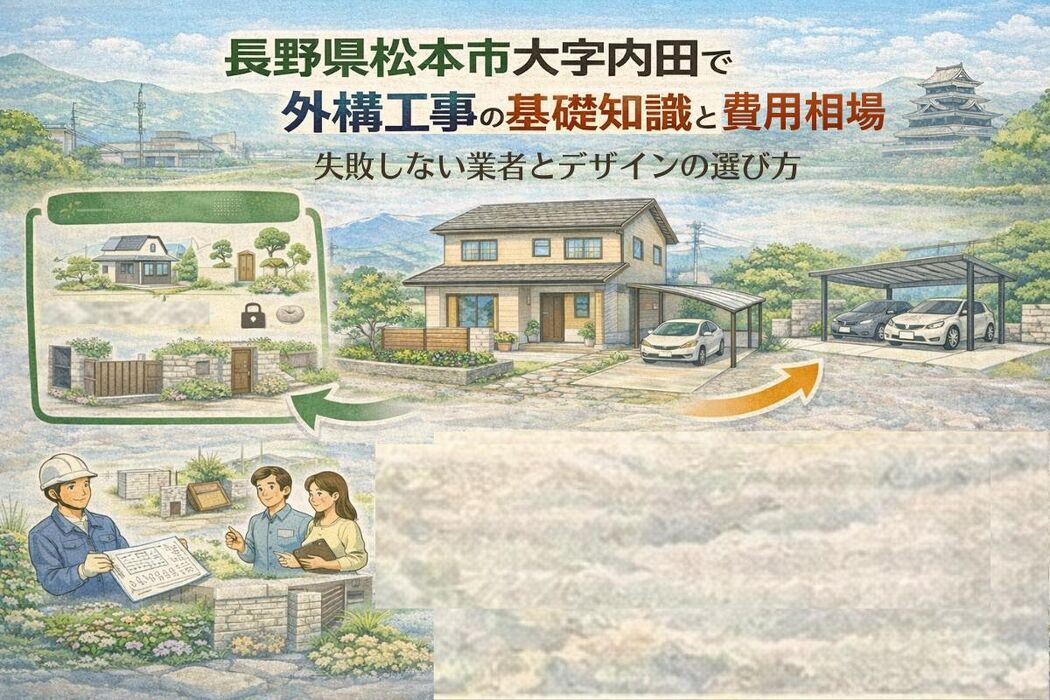 長野県松本市大字内田で外構工事の基礎知識と費用相場｜失敗しない業者とデザインの選び方