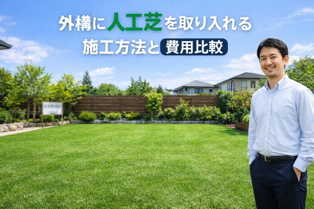 外構に人工芝を取り入れる施工方法と費用比較｜デザイン事例や失敗しない選び方を徹底解説