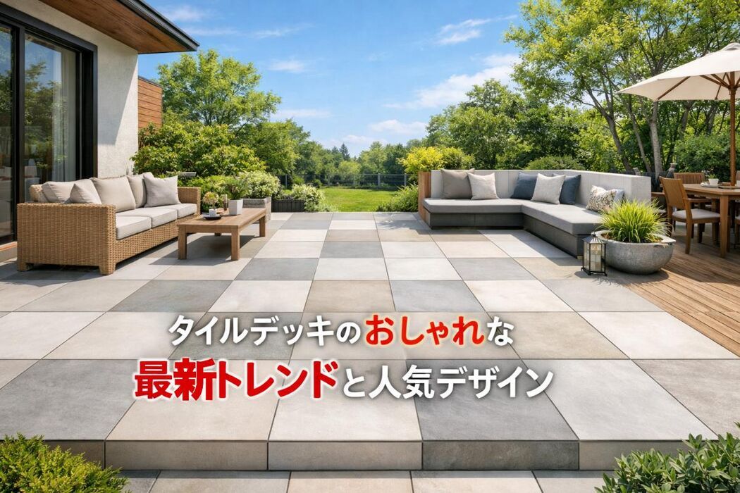 タイルデッキのおしゃれな最新トレンドと人気デザイン・費用相場を徹底解説