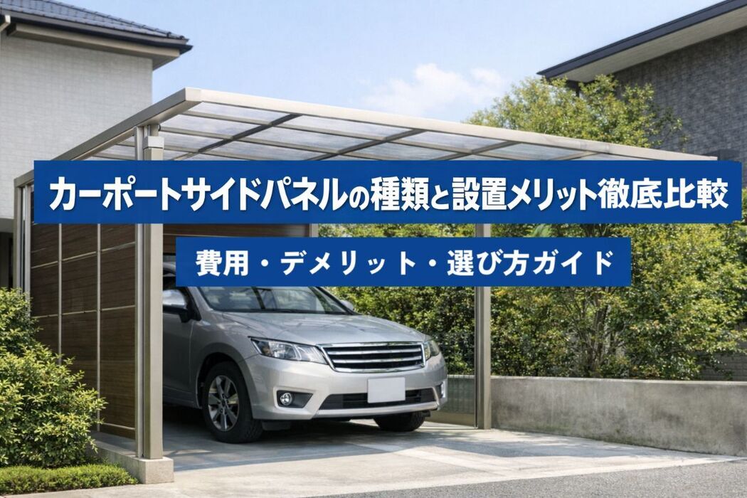 カーポートサイドパネルの種類と設置メリット徹底比較｜費用・デメリット・選び方ガイド