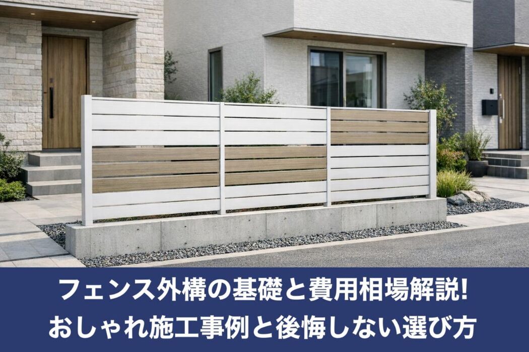 フェンス外構の基礎と費用相場解説!おしゃれ施工事例と後悔しない選び方