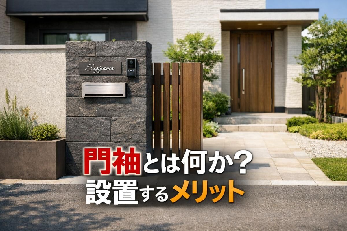 門袖とは何か？設置するメリットや費用相場・選び方まで徹底解説
