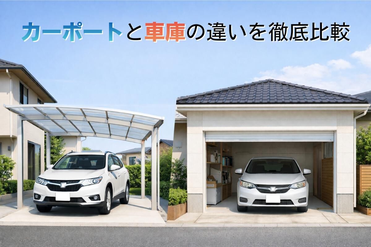 カーポートと車庫の違いを徹底比較