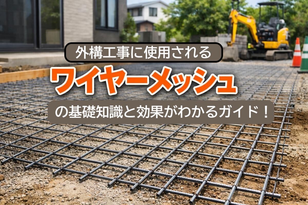 外構工事に使用されるワイヤーメッシュの基礎知識と効果がわかるガイド！