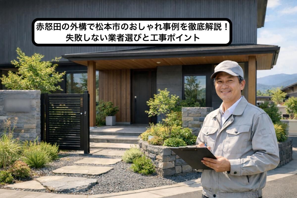赤怒田の外構で松本市のおしゃれ事例を徹底解説！失敗しない業者選びと工事ポイント