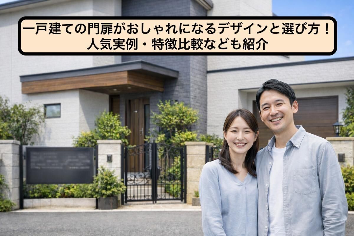 一戸建ての門扉がおしゃれになるデザインと選び方！人気実例・特徴比較なども紹介