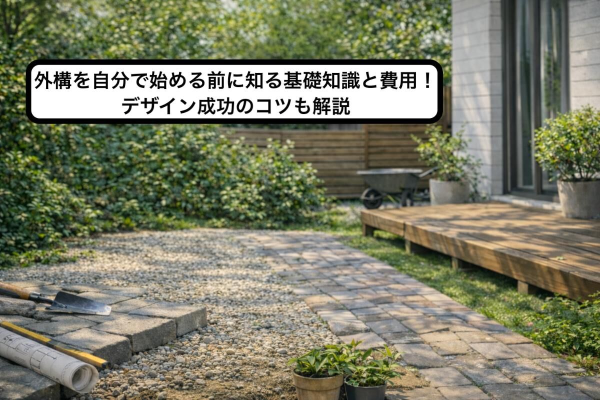 外構を自分で始める前に知る基礎知識と費用！デザイン成功のコツも解説