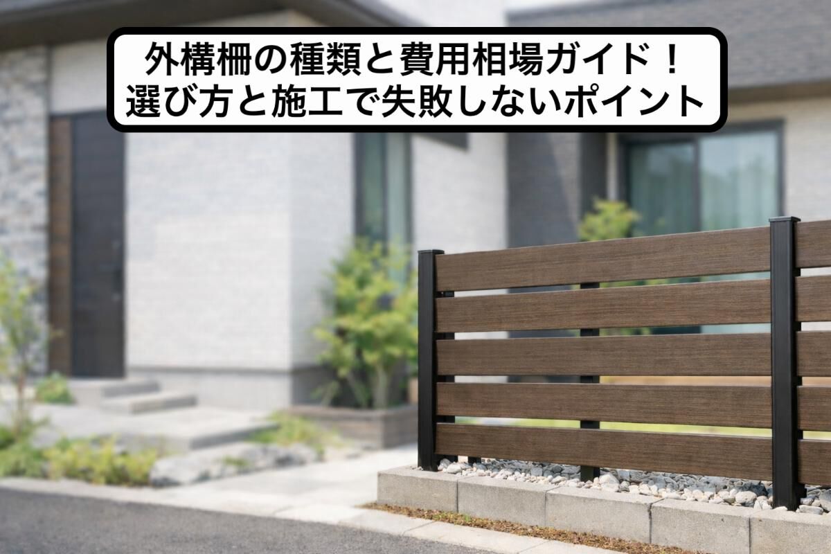 外構柵の種類と費用相場ガイド！選び方と施工で失敗しないポイント