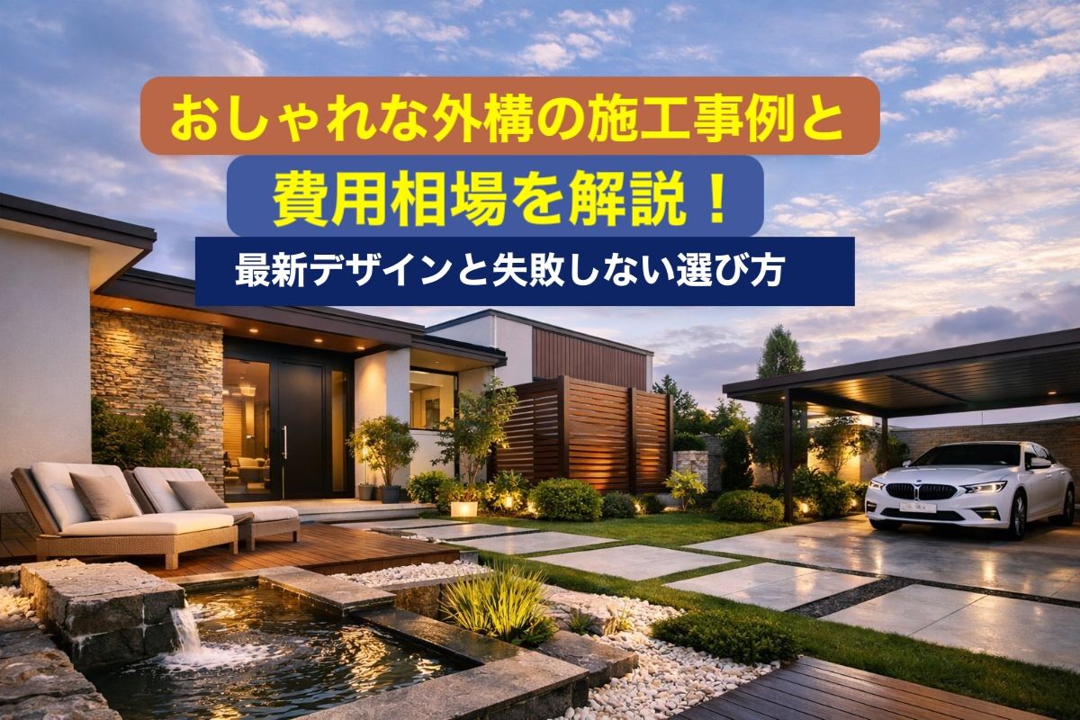 おしゃれな外構の施工事例と費用相場を解説！最新デザインと失敗しない選び方