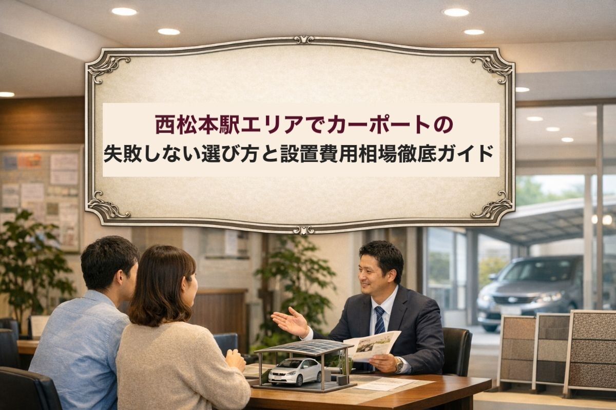 西松本駅エリアでカーポートの失敗しない選び方と設置費用相場徹底ガイド