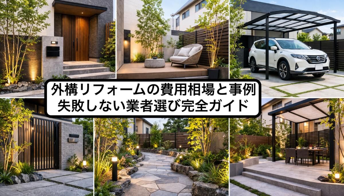 外構リフォームの費用相場と事例｜失敗しない業者選び完全ガイド