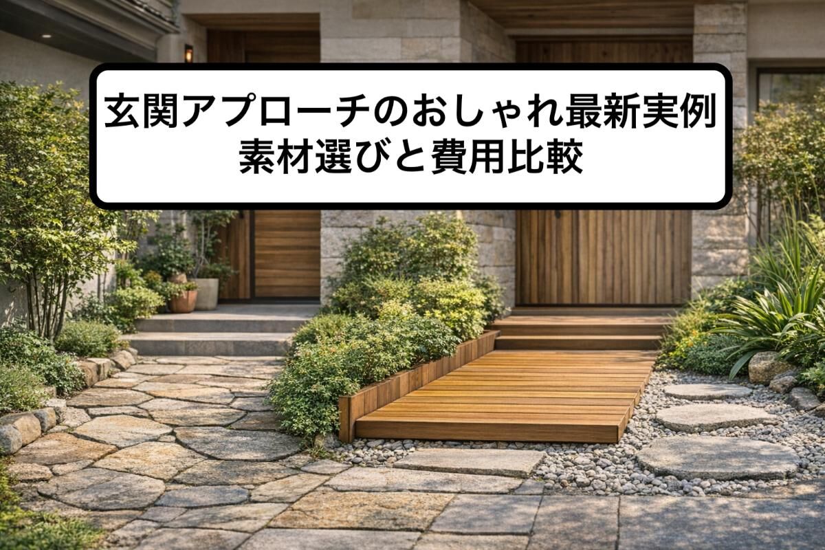 玄関アプローチのおしゃれ最新実例｜素材選びと費用比較