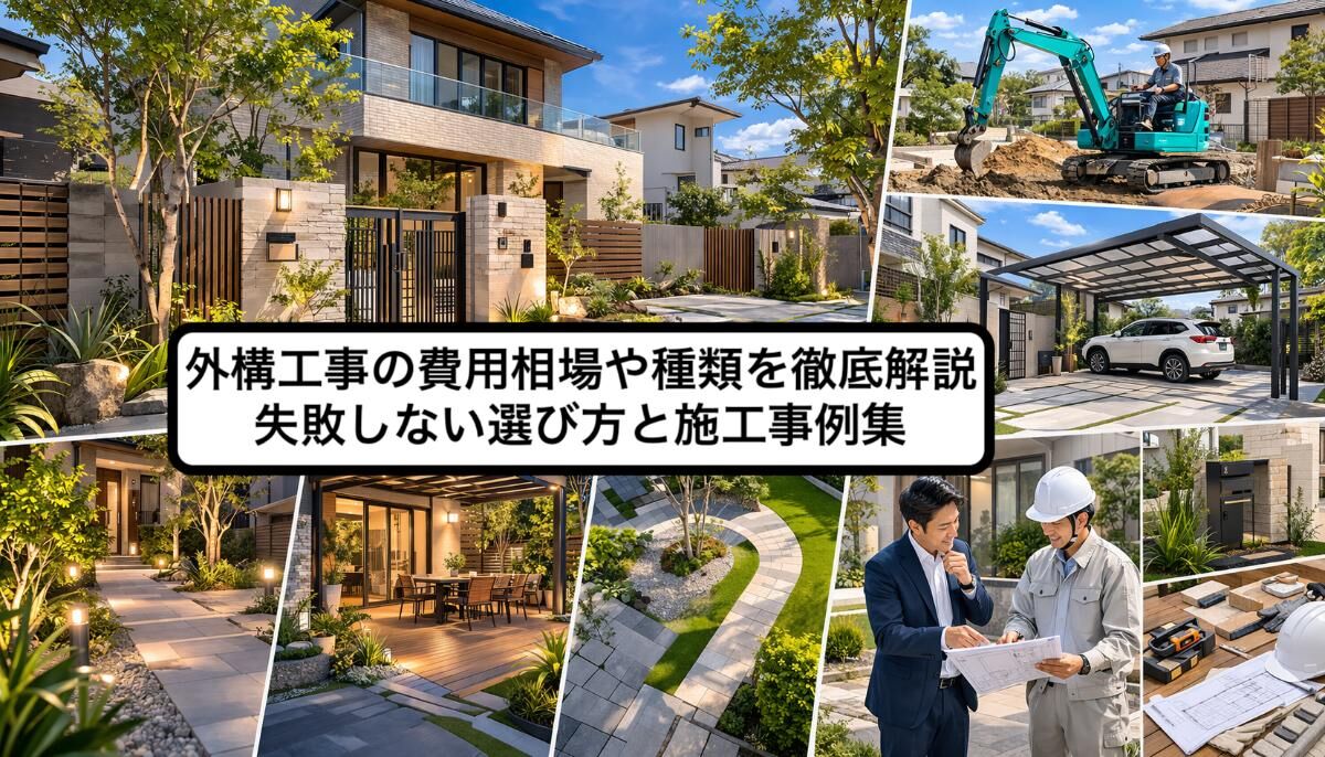外構工事の費用相場や種類を徹底解説｜失敗しない選び方と施工事例集