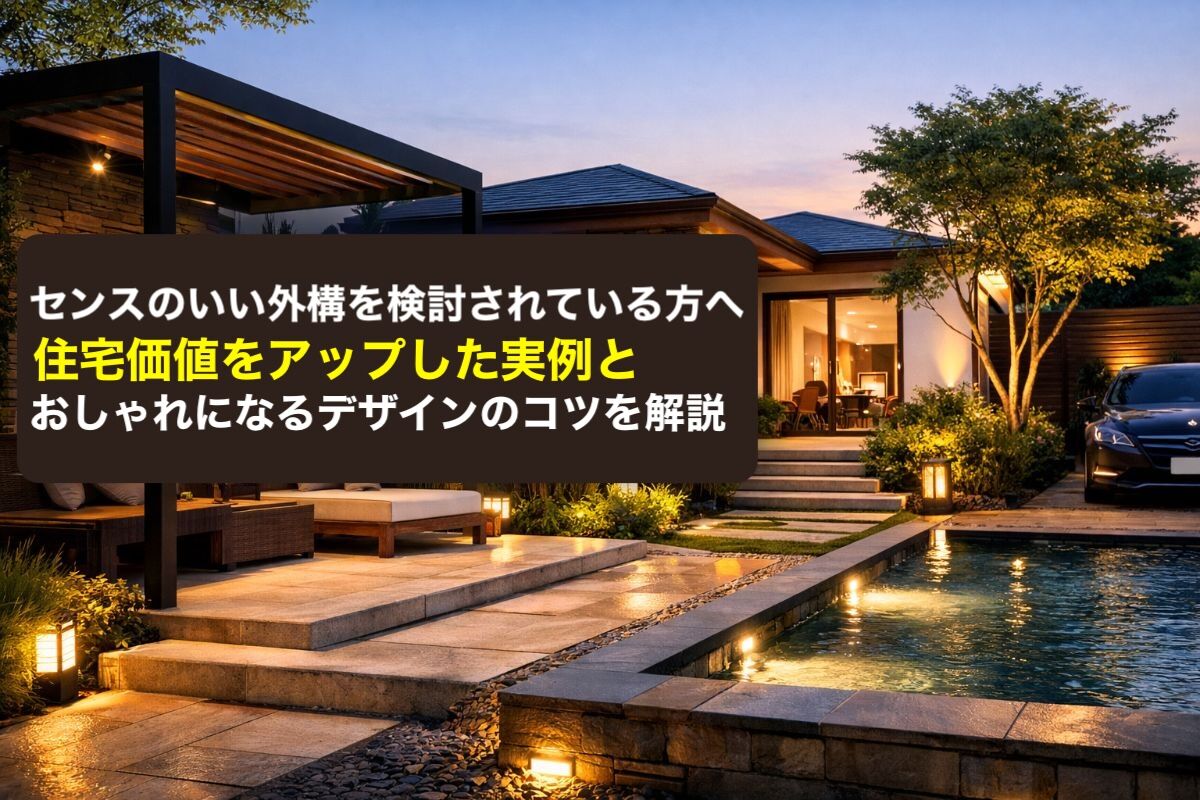 センスのいい外構を検討されている方へ住宅価値をアップした実例とおしゃれになるデザインのコツを解説