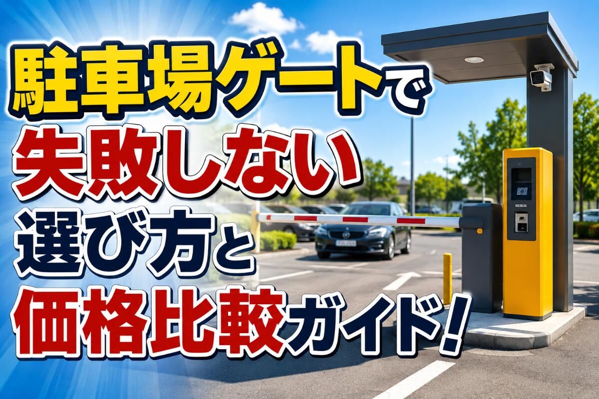 駐車場ゲートで失敗しない選び方と価格比較ガイド！