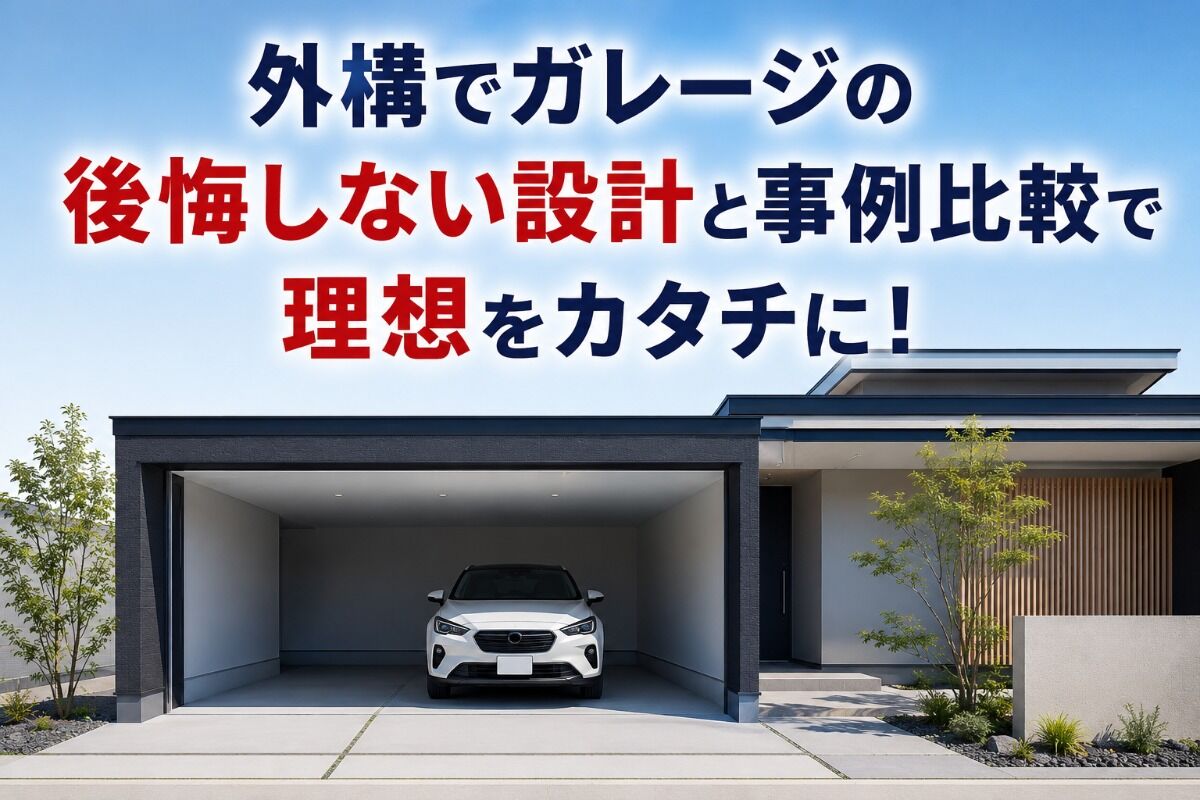 外構でガレージの後悔しない設計と事例比較で理想をカタチに！