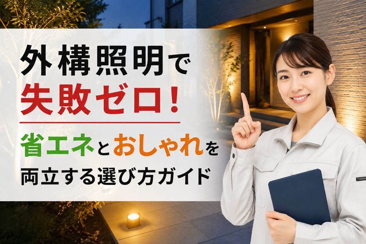 外構照明で失敗ゼロ！省エネとおしゃれを両立する選び方ガイド