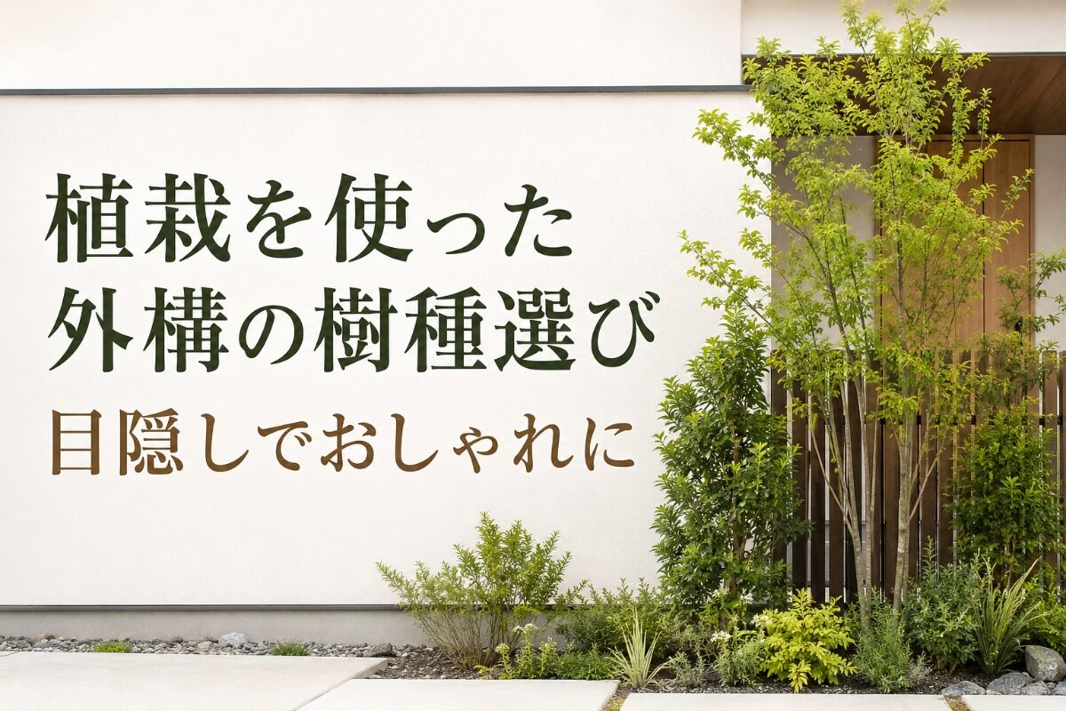 植栽を使った外構の樹種選び｜目隠しでおしゃれに