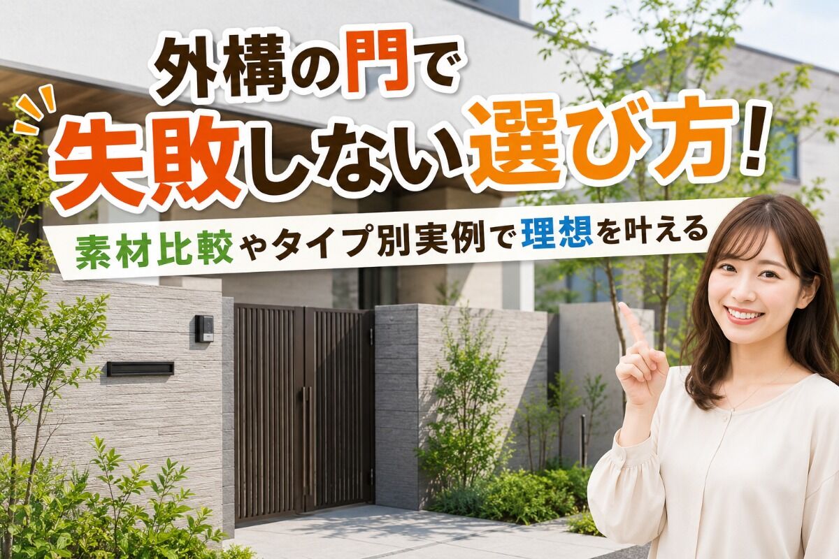 外構の門で失敗しない選び方！素材比較やタイプ別実例で理想を叶える