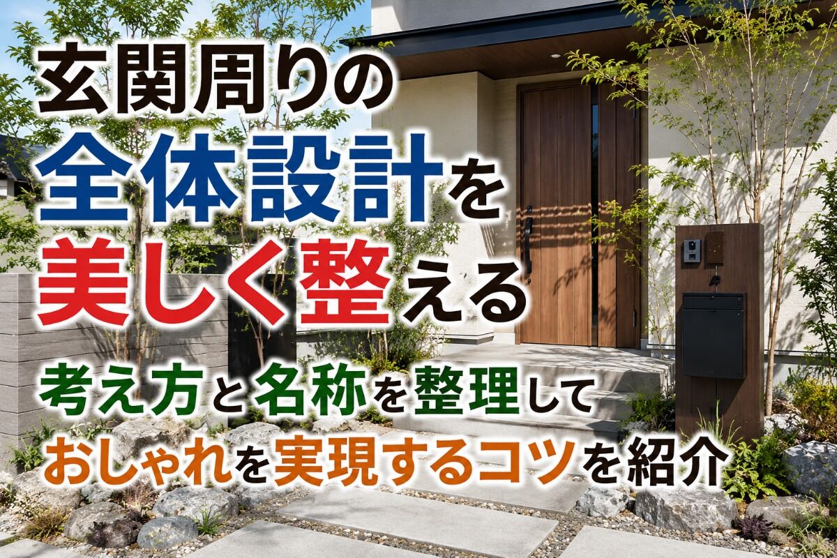 玄関周りの全体設計を美しく整える考え方と名称を整理しておしゃれを実現するコツを紹介