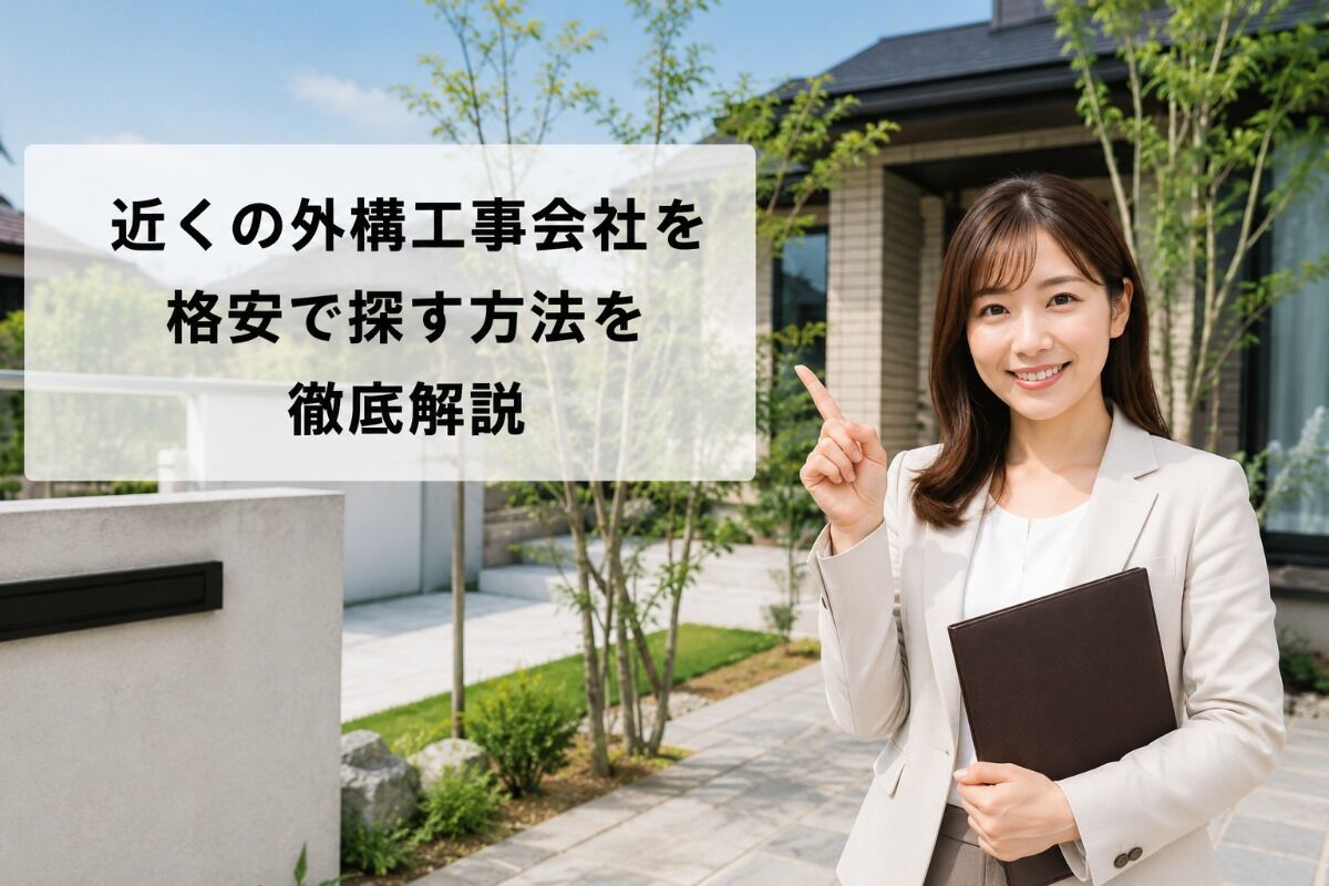 近くの外構工事会社を格安で探す方法を徹底解説