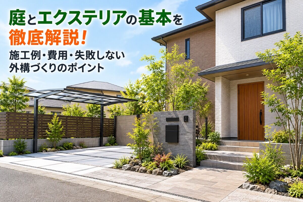 庭とエクステリアの基本を徹底解説！施工例・費用・失敗しない外構づくりのポイント